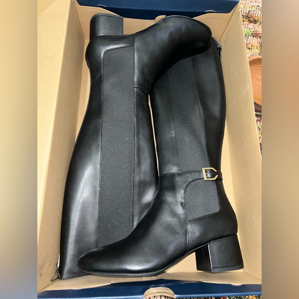 Cole Haan black boots size 8 new never worn